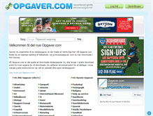 Tablet Screenshot of opgaver.com